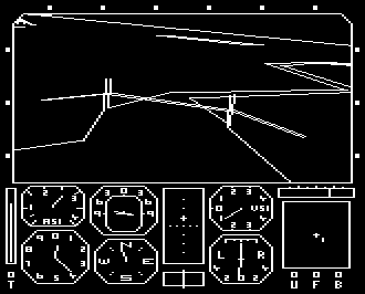 Screenshot of Aviator on the BBC Micro